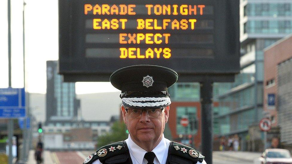 Simon Byrne observes east Belfast parade