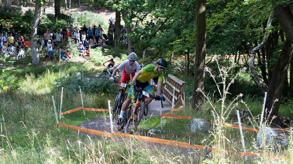 Mountain biking on Cannock Chase