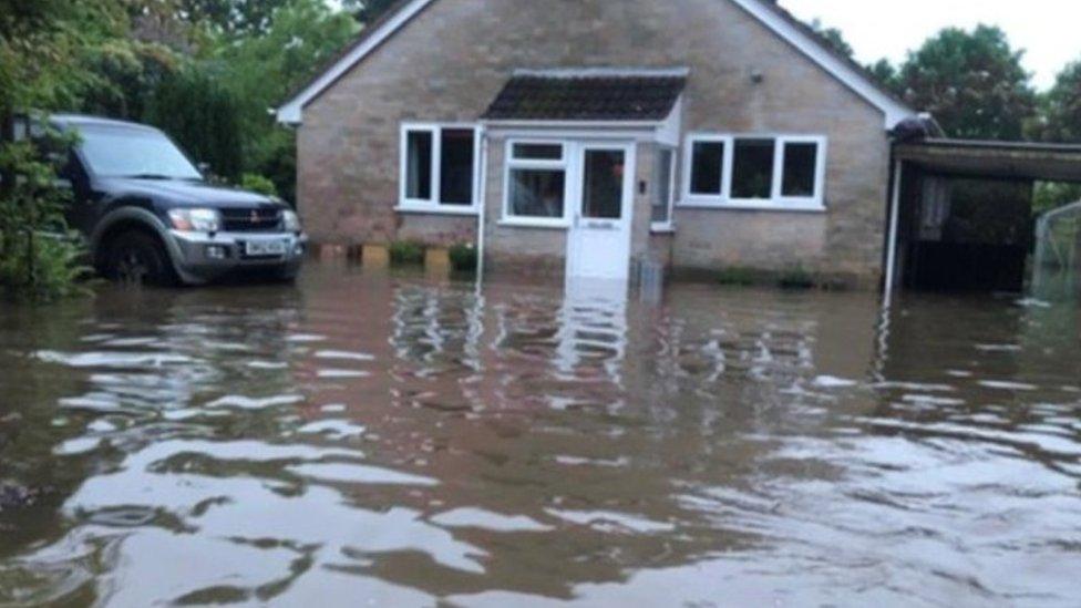 Image of flooded house