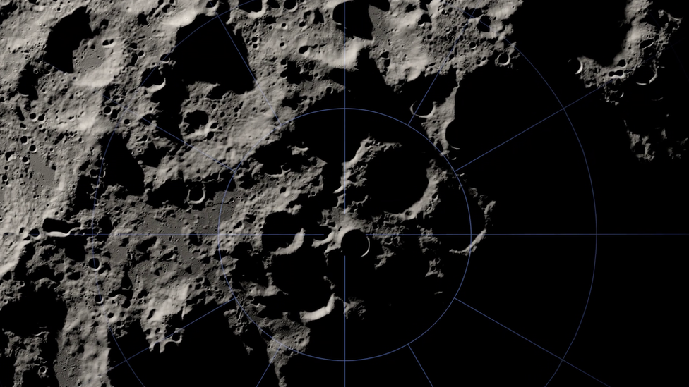 Lunar south pole