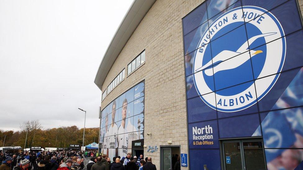 Brighton's stadium from the outside