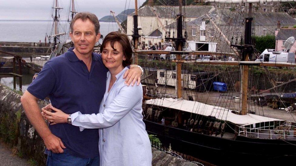 Tony and Cherie Blair