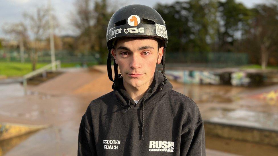 Jay Sweet, 19 yo professional scooter rider from Dursley