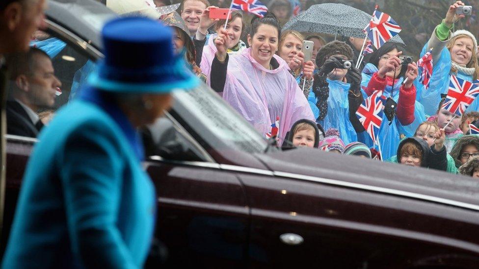 Queen meets crowds at the Battle of Britain memorial