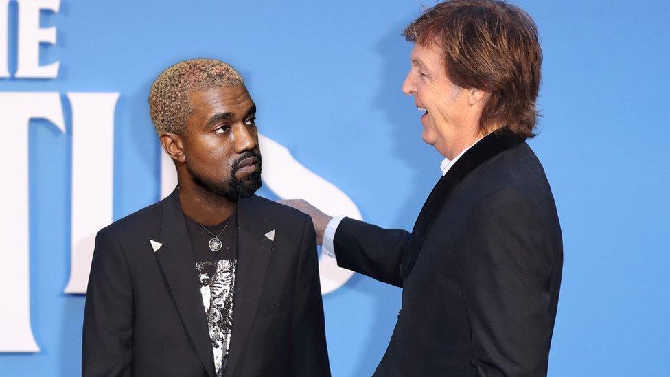 Kanye West and Paul McCartney.