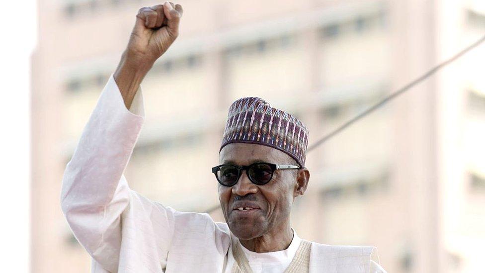 President Buhari at swearing in