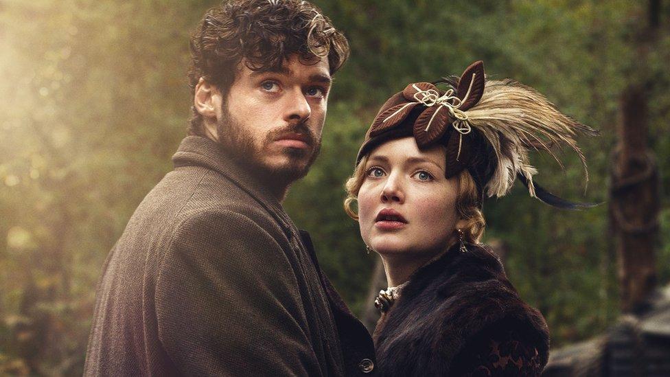 Richard Madden as Oliver Mellors and Holliday Grainger as Constance Chatterley in Lady Chatterley's Lover