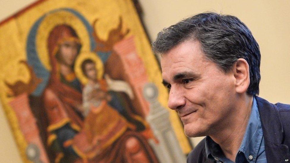 Newly appointed Greek Finance Minister Euclid Tsakalotos (06 July 2015)