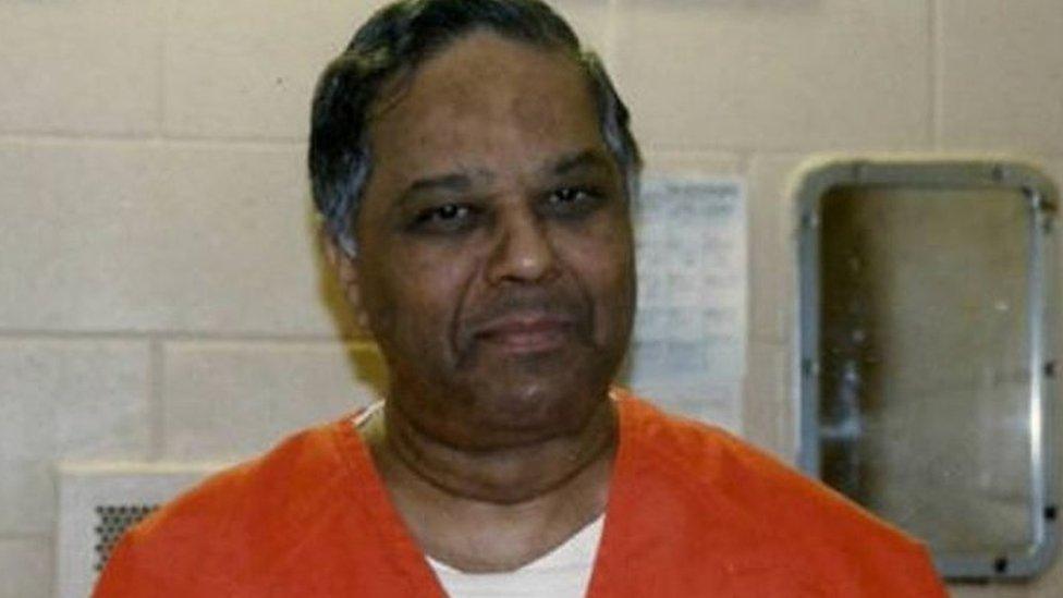 Krishna Maharaj, also known as Kris, in his jail cell