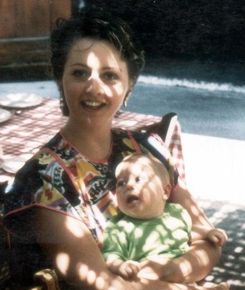 Anne Diamond and her son Sebastian