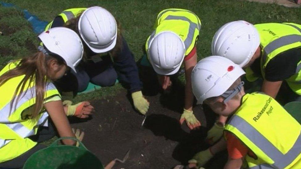 Digging in a Skipton garden