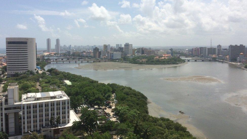 A panoramic view of the city of Recife