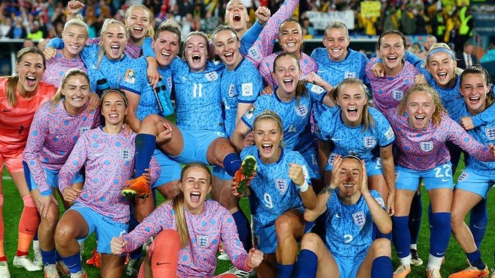 Lionesses celebrating