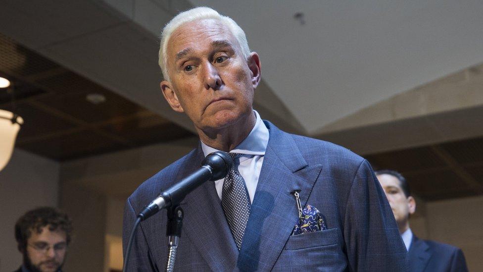 Roger Stone, an associate of US President Donald J. Trump - 26 September 2017