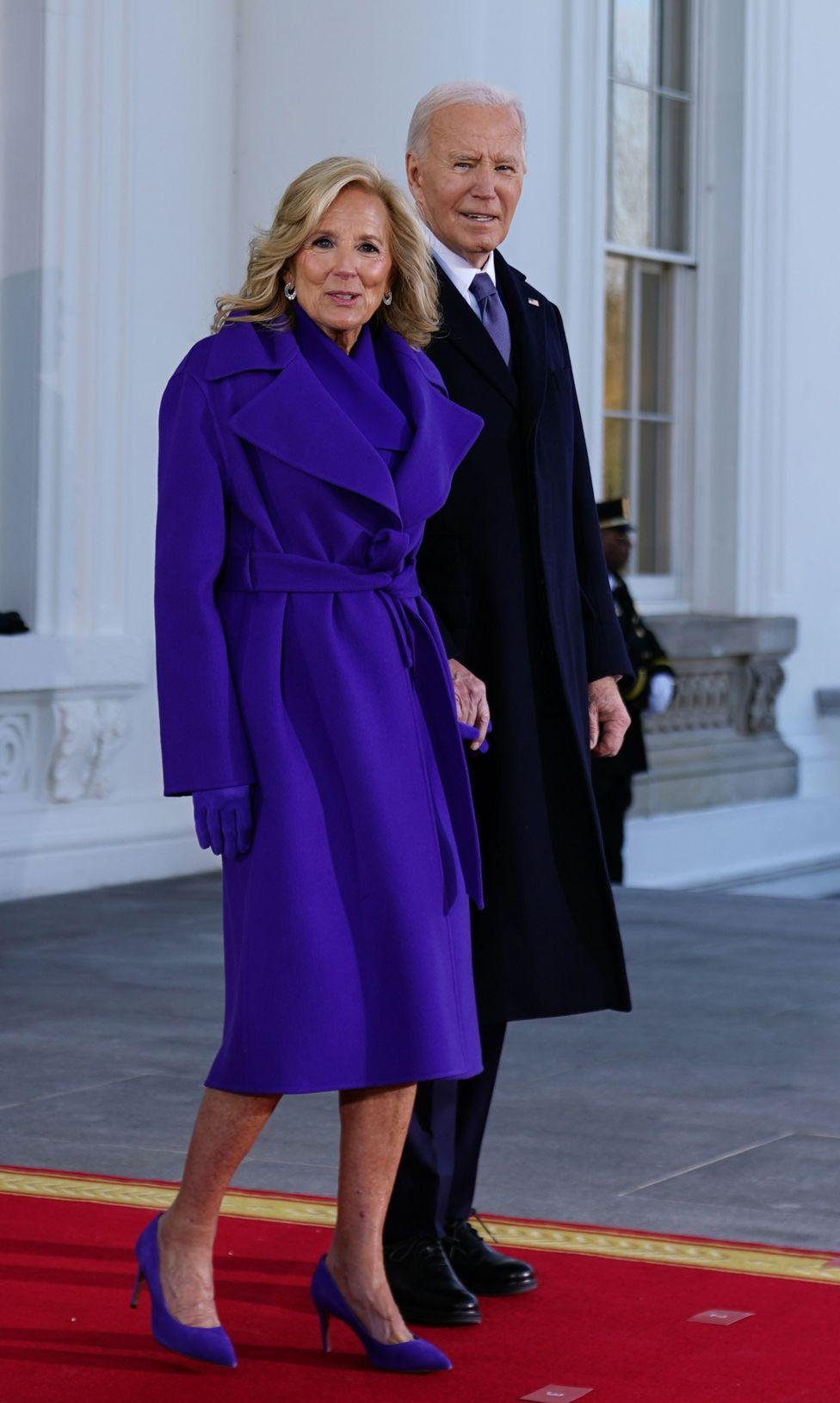 Former first lady Jill Biden and former US president Jill Biden