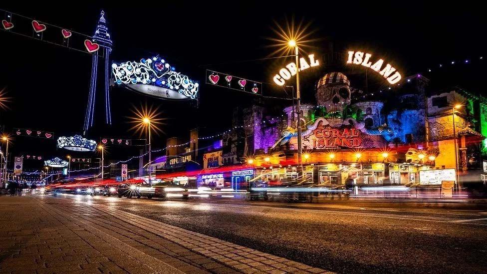 General shot of Blackpool Illuminations