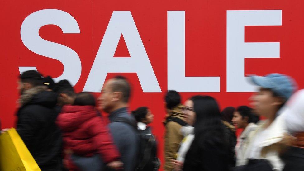 Shoppers at Boxing Day sales on Oxford Street, London