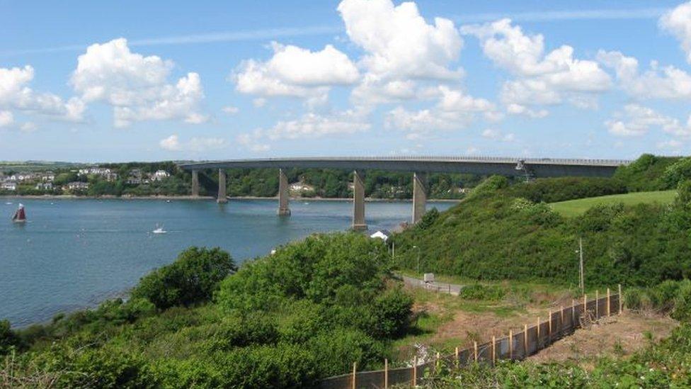 Cleddau bridge in Pembrokeshire