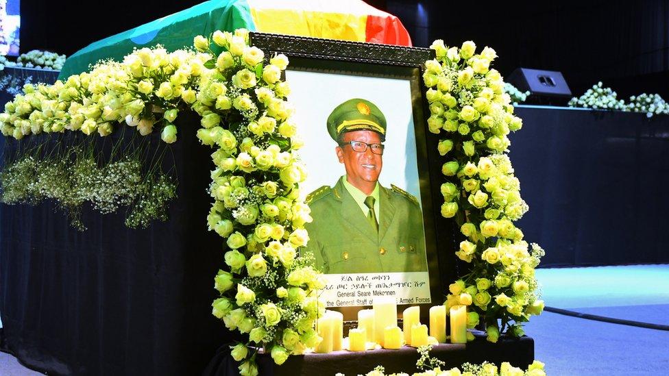 Coffin at a funeral