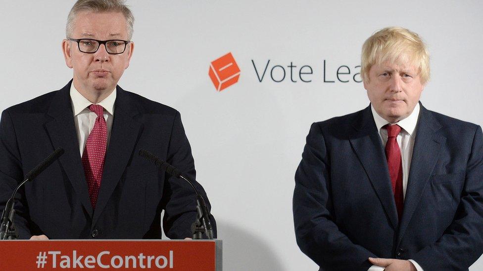 Michael Gove and Boris Johnson