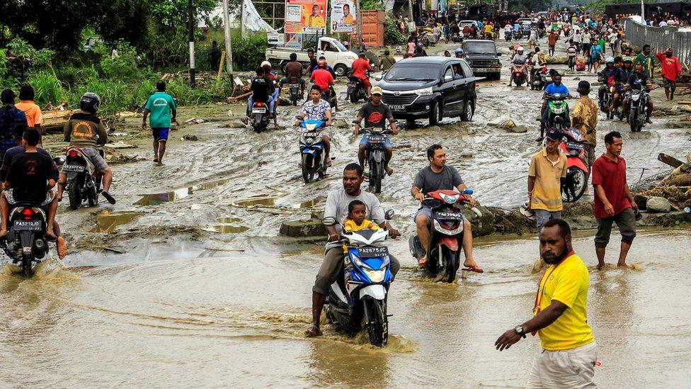 Flood waters in Sentani