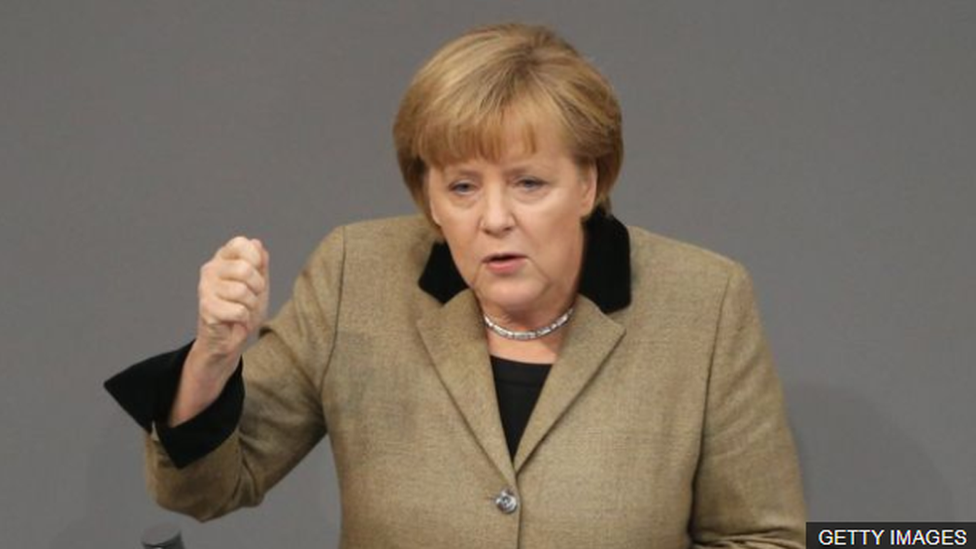 German Chancellor Angela Merkel