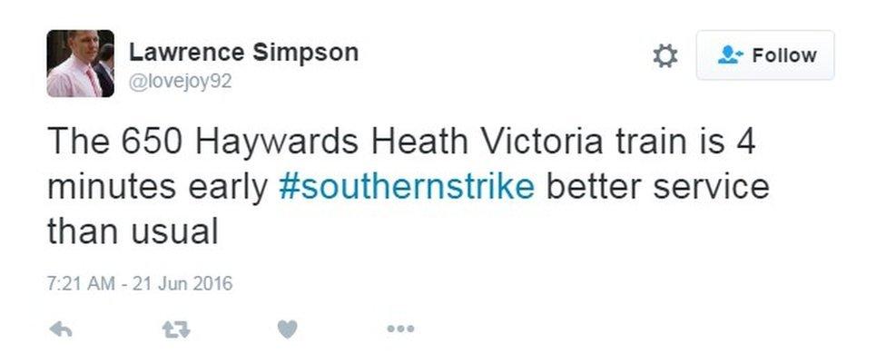 #SouthernStrike tweet