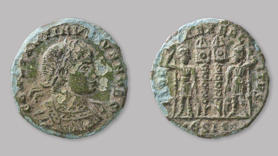 Roman coins discovered near the A120 Little Hadham Bypass route