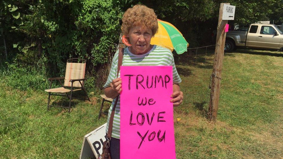 Trump supporter Betty Tully