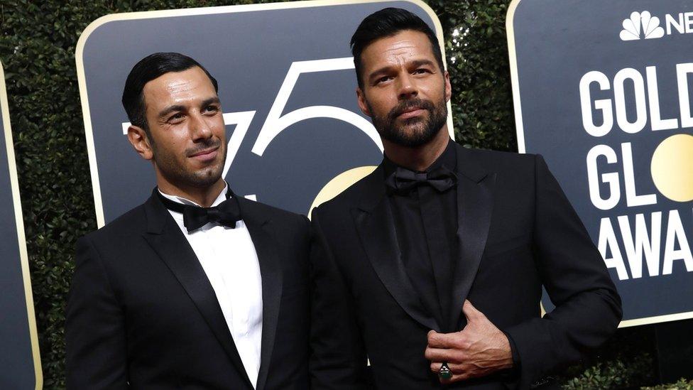 Ricky Martin and Jwan Yosef