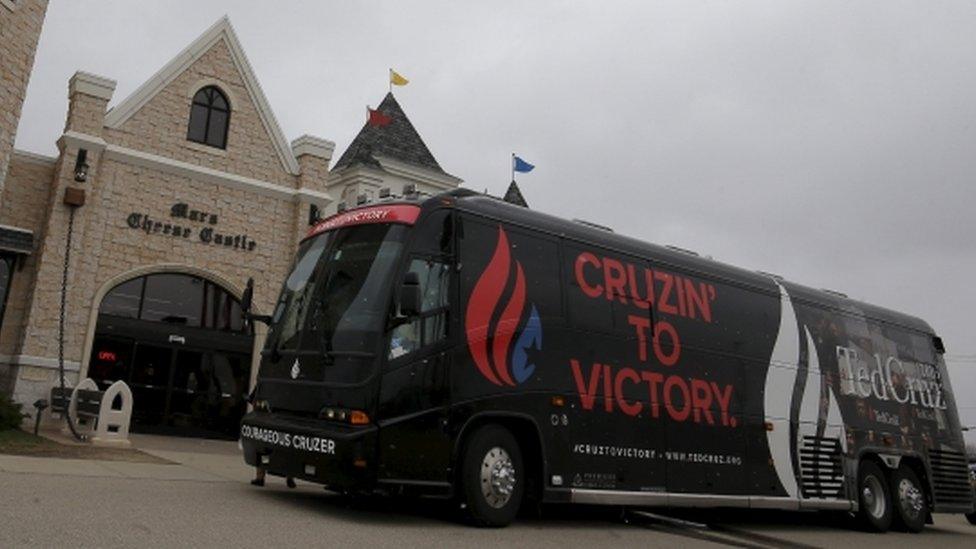 Ted Cruz's campaign bus