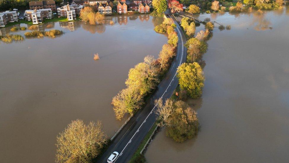 River Arun with burst banks