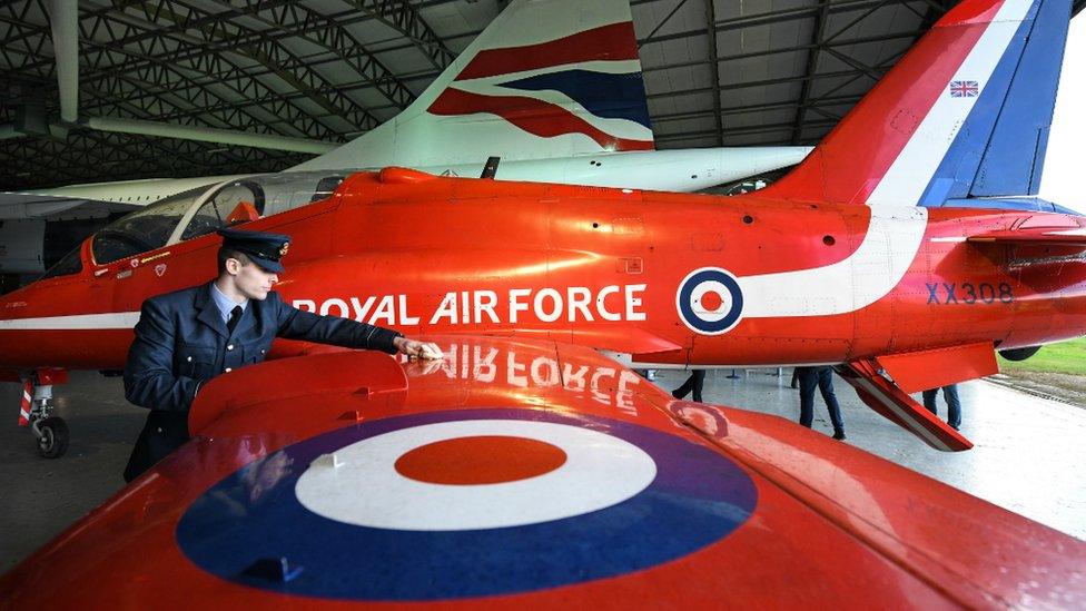 Red Arrows Hawk at Museum of Flight