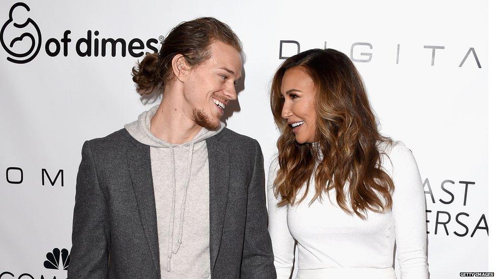 Ryan Dorsey and Naya Rivera in 2015