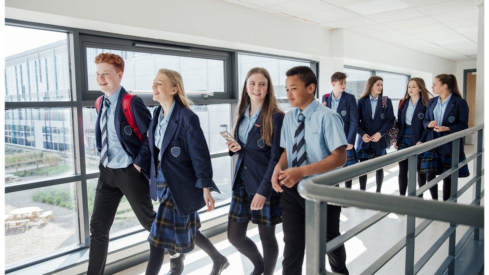 File photo of schoolchildren smiling