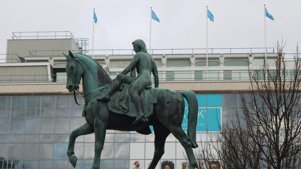 Lady Godiva statue, in Coventry city centre