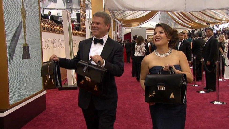 Martha Ruiz and Brian Cullinan on the red carpet