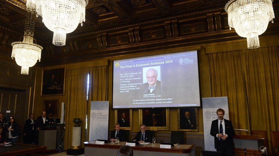 The Nobel economics prize is announced in Stockholm on Monday