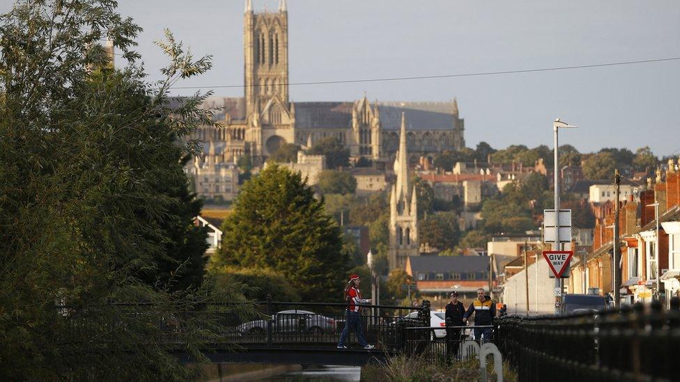 A view of Lincoln Cathedral