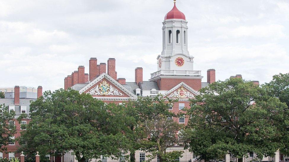 A Harvard University building in Cambridge, Massachusetts