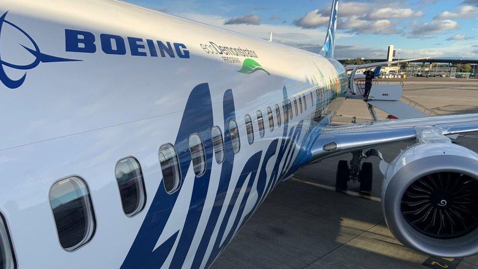 Boeing’s ecoDemonstrator at Glasgow Airport