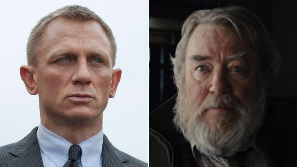 Daniel Craig and Albert Finney as they appear in Skyfall