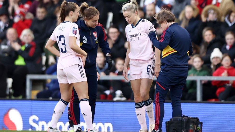 England captain Leah Williamson suffered with an ACL injury just months before the World Cup