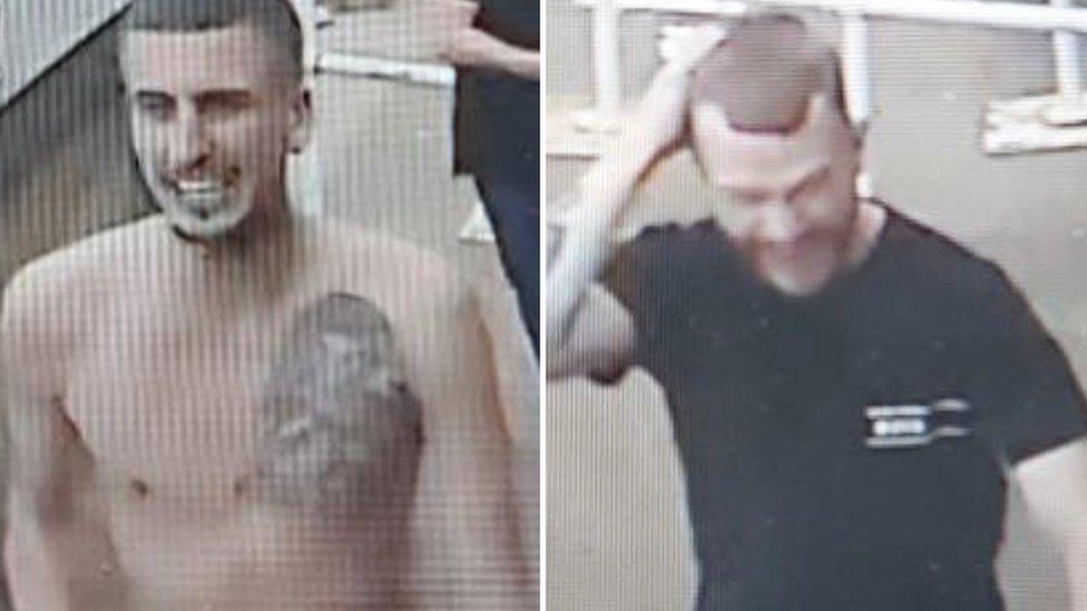 CCTV image of men police want to speak to