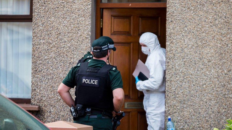 Property in Larne being searched