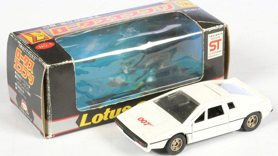 Lotus Esprit model taken from the film "The Spy Who Loved Me"