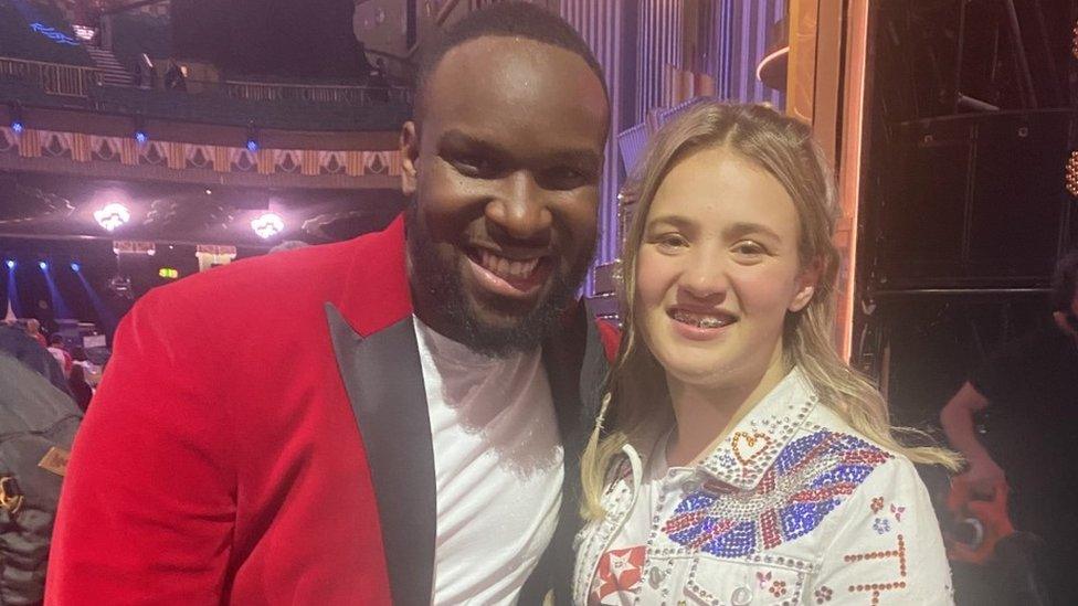 Eva with Britain's Got Talent winner Axel Blake