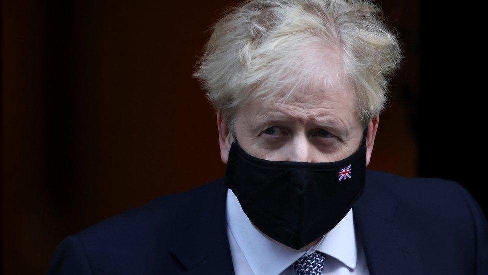 Boris Johnson leaving Downing Street