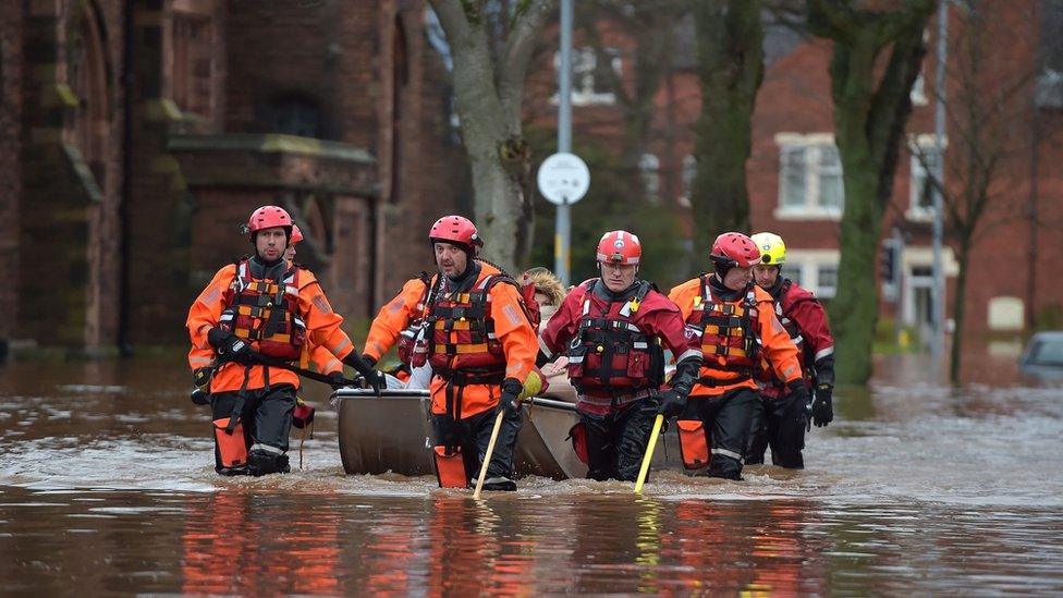 Rescuers in Cumbria