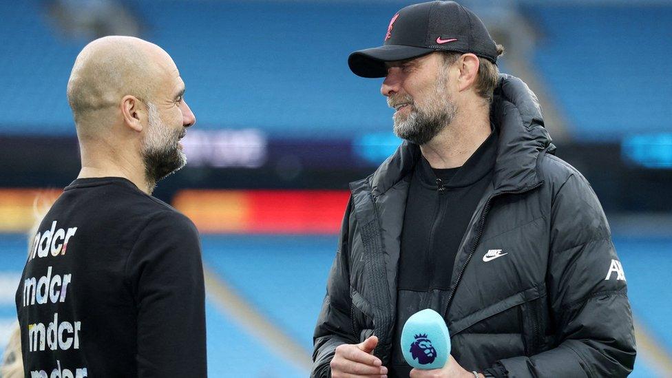 Pep Guardiola and Jurgen Klopp